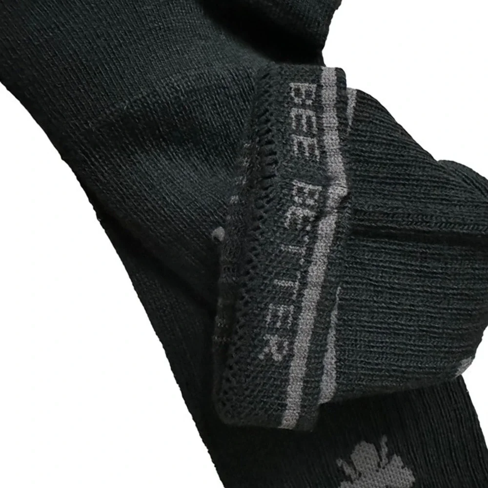 Bombas calf socks mens size XL Black Honeycomb stay up antimicrobial treatment
